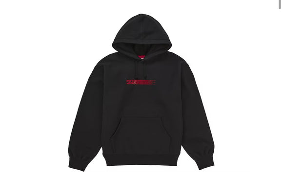 Supreme x Swarovski Motion Logo Hoodie Black